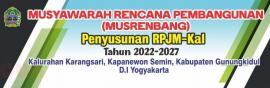 MUSRENBANG PENYUSUNAN RPJM-Kalurahan 2022-2027